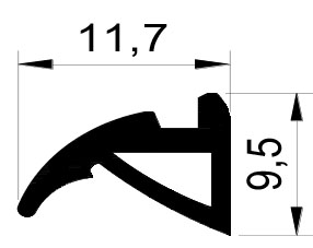 REG 015 уплотнитель створки 