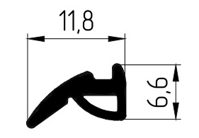 FRK 110 уплотнитель заполнения под штапик, (350м)