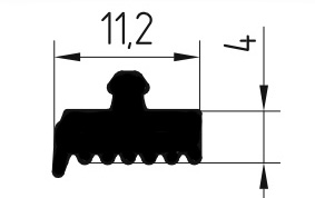 FRK 119 уплотнитель купольно-крышная система (300м)