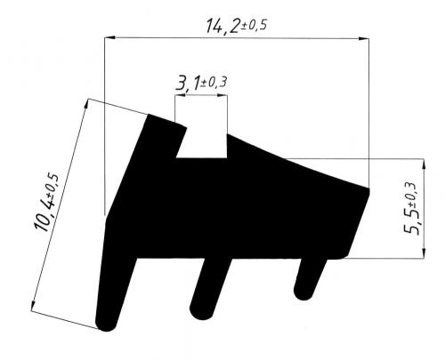 КПУ 208 Уплотнитель заполнения елка 6,5-7 мм (200м)