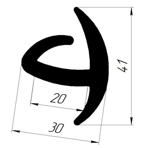 уплотнитель фургона 20 мм