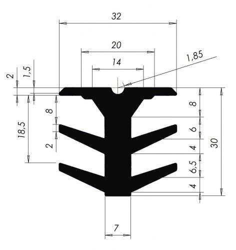 Уплотнитель для деформационного шва 50м