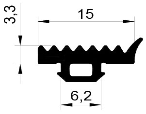 REG 007 для прижимной планки 250 м