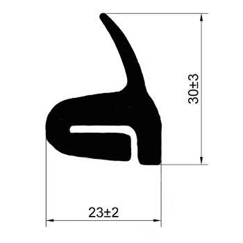 Обрезинивание края стального листа двери ящика