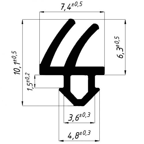 REHAU 952 уплотнитель притвора (рама, створка)