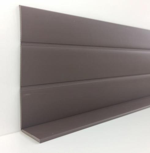 Плинтус гибкий для пола, отбойник на стену из мягкого ПВХ 120 х 35 мм