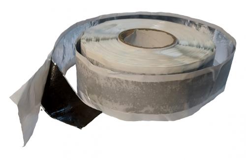 Бутиловая лента металлизированная  50*1мм, 24 м рулон