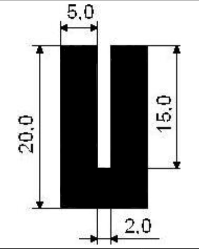 п-образный уплотнитель 2мм