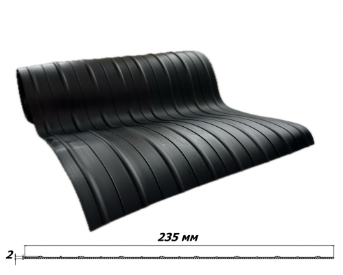 Привальная лента ПВХ для лодок 235 мм (привал для днища лодки) 