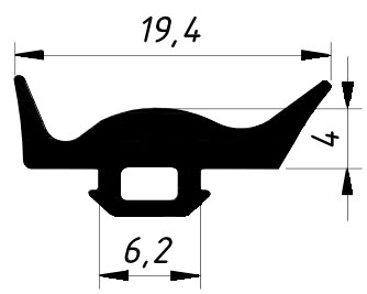 REG 010 уплотнитель 200 м