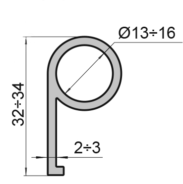 ВИГЕ.751392.321 уплотнитель силиконовый