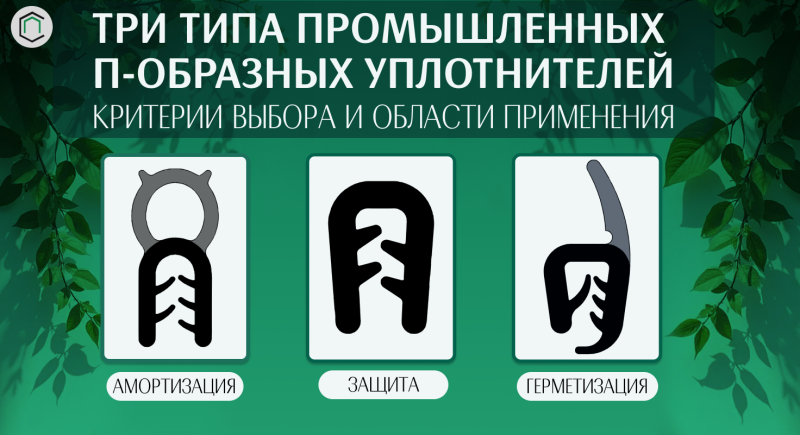 Три типа промышленных П-образных уплотнителей: критерии выбора и области применения-СитиПласт
