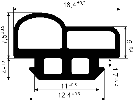 КПУ 207 Уплотнитель дверей