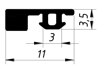 KDR 167 уплотнитель 300м