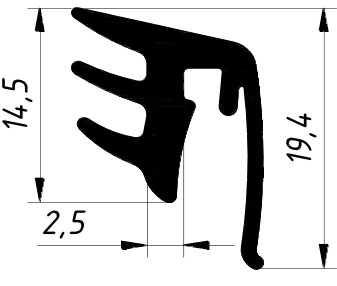 REG 038 уплотнитель  150 м