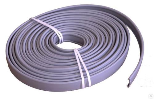 Поручень для перил ПВХ 40х4 мм плоский, цвет серый