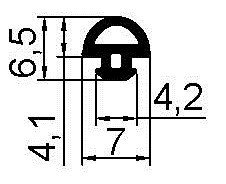KDR 114 Уплотнитель притвора 400м