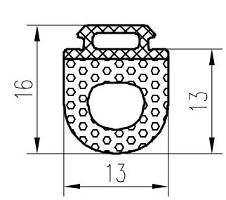 КПУ 224 Средний притвор двери