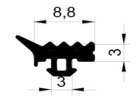 ТПУ 45.01 Уплотнитель заполнения внутренний/наружный (400м)