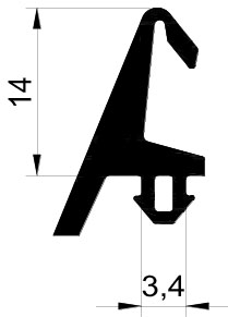 ТПУ 4005 средний межкамерный уплотнитель (200м)