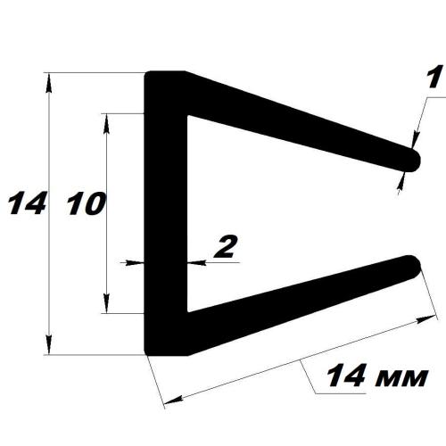 УС- 01-10 Уплотнитель п-образный 10мм