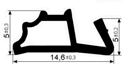 Уплотнитель для деревянных окон с фальцем