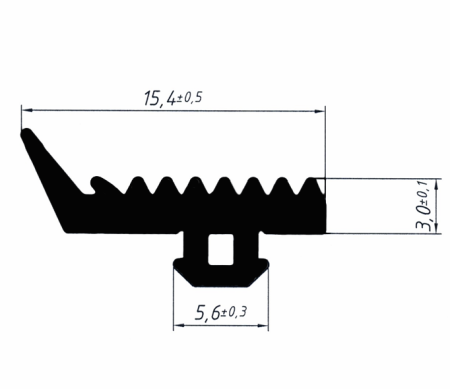 G 070 D уплотнитель Агрисовгаз уплотнитель  для  светопрозрачных конструкций