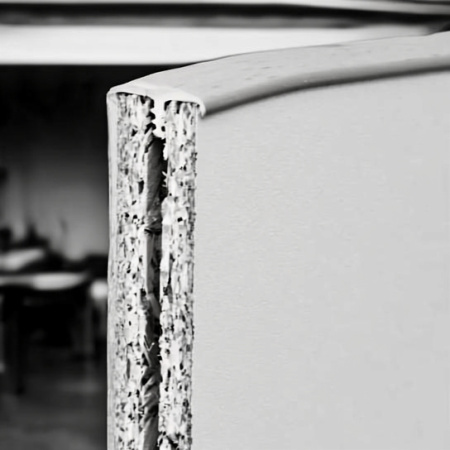 Кант гибкий т-образный ПВХ врезной мебельный