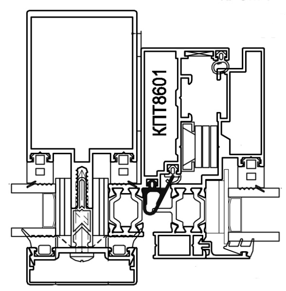 КПУ-57 Уплотнитель притвора 