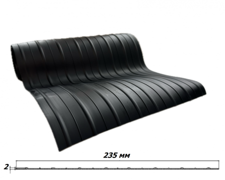 Привальная лента ПВХ для лодок 235 мм (привал для днища лодки) 