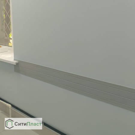 Доска отбойная ширина 200 мм, светло-серая