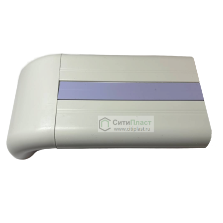 Поручень отбойник из ПВХ с декоративной вставкой 140*4000 мм