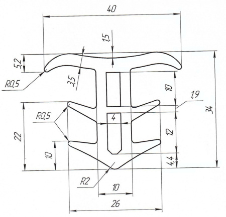 уплотнитель для модульных строительных конструкций