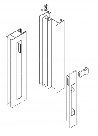 8CI/27 коричневая Ручка-защелка 