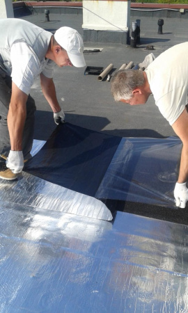 Безбитумная самоклеящаяся рулонная гидроизоляция кровли