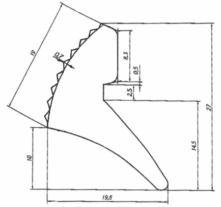Cудовых дверей уплотнитель С-509 резина 90м.п. рулон