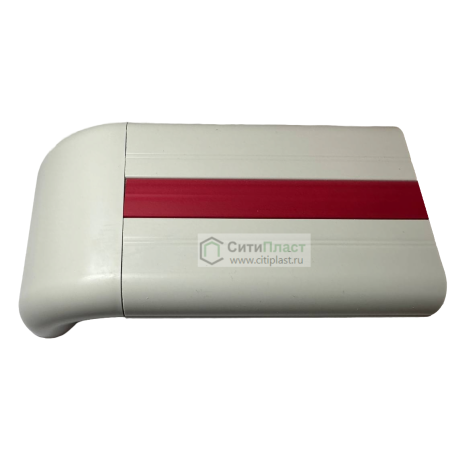 Поручень отбойник из ПВХ с декоративной вставкой 140*4000 мм