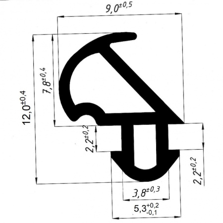 КВЕ 228.3 уплотнитель для пластиковых окон (250 м)
