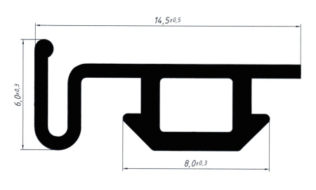 06 30 04 Уплотнитель заполнения наружный 350м