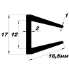 УС- 01-12 Уплотнитель п-образный 12мм
