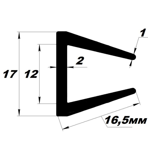 УС-01-12 Уплотнитель для кромки для стекла, кромок стальных листов, строительных конструкций